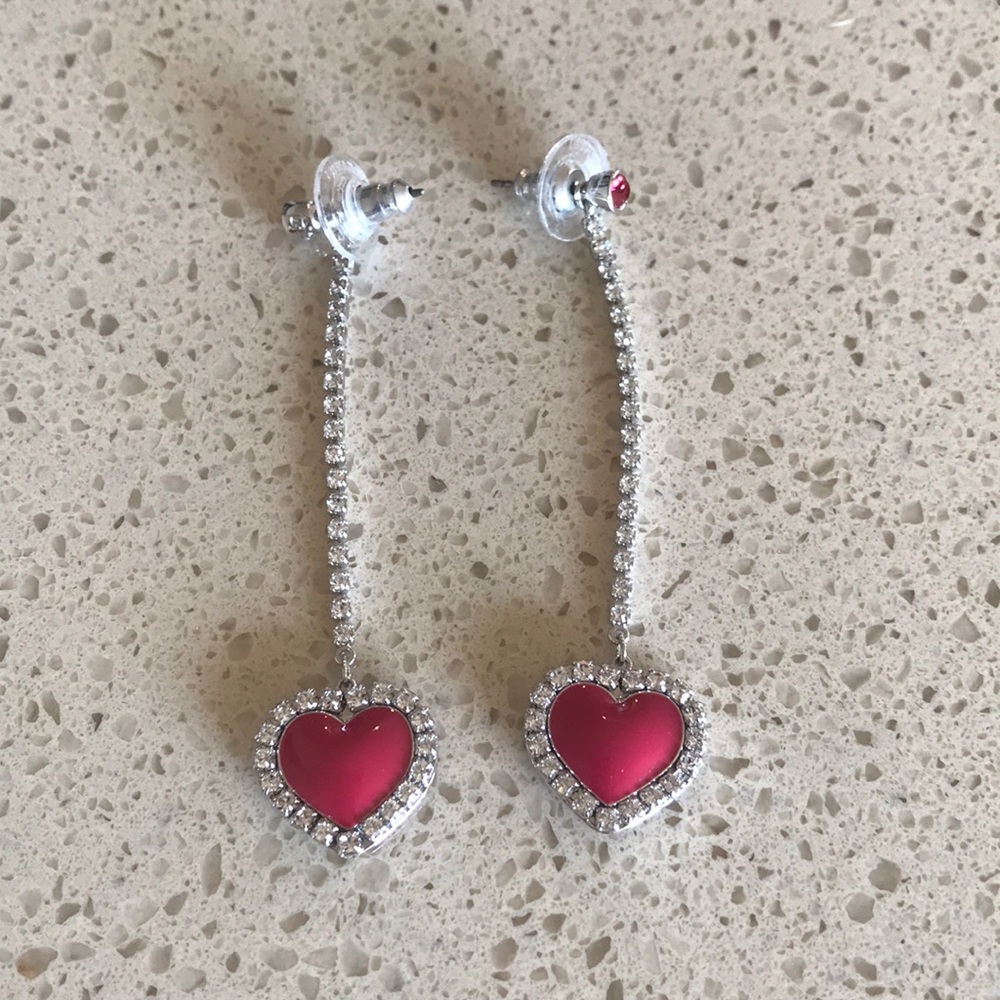 Swarovski heart earrings